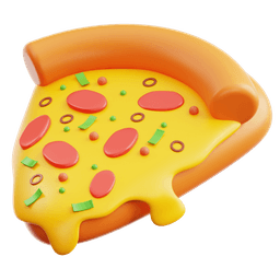 3D pizza slice
